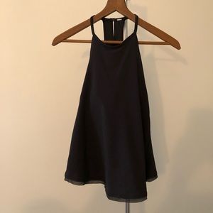 Lululemon high-neck, tie-back tank